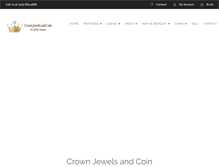 Tablet Screenshot of crownjewelsandcoin.com